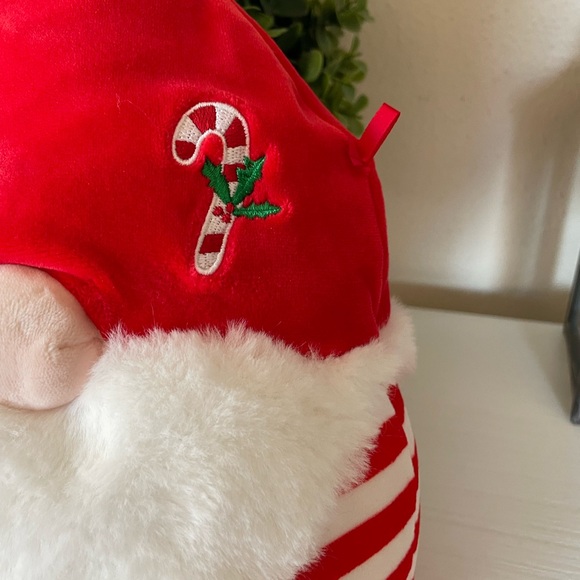 Squishmallows 12" GIANNI the Candy Cane Gnome RARE Plush Christmas Santa - Picture 2 of 7